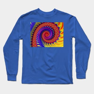 "Swirling 3D Colors" Long Sleeve T-Shirt